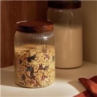 Habitat 1.8 Litre Ribbed Glass Storage Jar