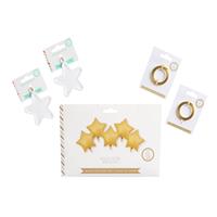Mad Party Gold Star Foil Balloons Party Set - Pack of 5