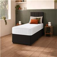 Silentnight Marlow 1000 Mirapocket Single Divan Bed - Charcoal