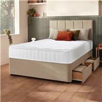 Silentnight Marlow 1000 Mirapocket Small Double 4 Drawer Divan Bed - Sandstone