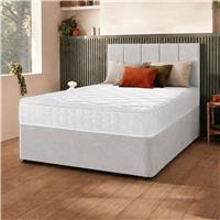 Silentnight Marlow 1000 Mirapocket Double Divan Bed - Light Grey