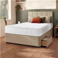 Silentnight Marlow 1000 Mirapocket Double 2 Drawer Divan Bed - Sandstone