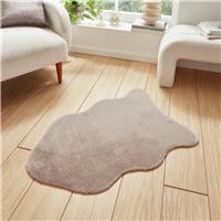 Think Rugs Supersoft Faux Fur Mink Single Pelt Rug - 58x90cm