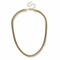 Uncommon Souls Gold Tone Curb Chain Necklace - 20inch