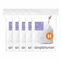 Simplehuman 35L Code H Bin Liners - Pack Of 100