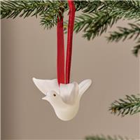 Argos Home Glass Dove Hanging Christmas Ornament