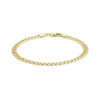Revere 18ct Gold Plated Sterling Silver Vermeil Curb Bracelet