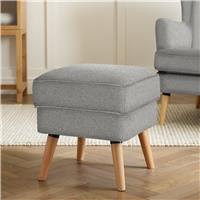 Habitat Callie Fabric Footstool - Grey