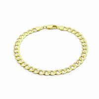 Revere 18ct Gold Plated Silver Vermeil Curb Bracelet