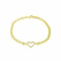 Revere Gold Plated Silver Bismarck Link Bracelet