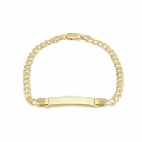Revere 9ct Gold Plated Silver Flat Curb Bracelet