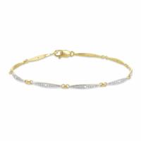 Revere Gold Plated Silver 0.04ct Diamond Bracelet