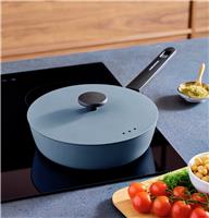 Morphy Richards 24cm Forged Aluminium Saute Pan - Blue