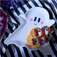 Argos Home White Ghost Plate