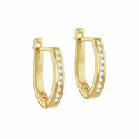 Revere 18ct Gold Plated Sterling Silver Huggy Hoop Earrings