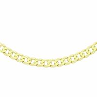 Revere Gold Plated Sterling Silver Vermeil Curb 20 Inch Chain