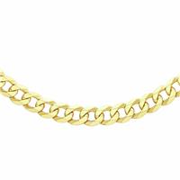 Revere Gold Plated Sterling Silver Vermeil Curb 20 Inch Chain