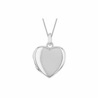 Revere Sterling Silver Heart Locket Necklace