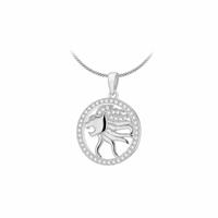 Revere Sterling Silver Leo Zodiac Pendant Necklace