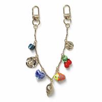 Freedom Gold Tone Multi-Coloured Bag Charm