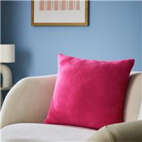 Home Essentials Fleece Cushion Fuchsia Pink - 43x43cm