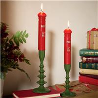 Argos Home Christmas Postbox Medium Pack of 2 Dinner Candles