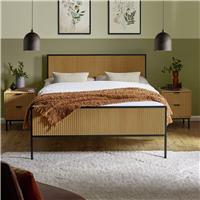 Julian Bowen Sia Kingsize Bed Frame - Natural Wood