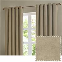 Furn Ultimate Velvet Blackout Eyelet Curtains - Mocha - 229x229cm