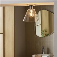 Argos Home Briar Angular Glass Bathroom Flush Ceiling Light - Chrome
