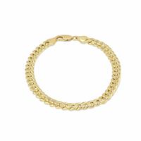 Revere 9ct Yellow Gold Cuban Link Bracelet