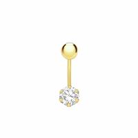Revere 9ct Gold Plated Curved Belly Bar