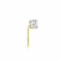 Revere 9ct Yellow Gold Cubic Zirconia Nose Studs