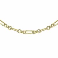 Revere 9ct Yellow Gold Figaro Belcher 18 Inch Chain