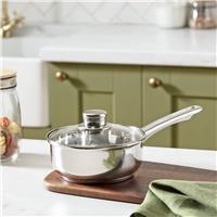 Argos Home 16cm Stainless Steel Saucepan