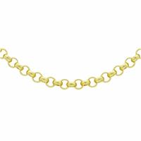 Revere 9ct Yellow Gold Round Belcher 18 Inch Chain