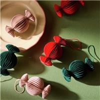 Habitat Paper Candy Hanging Christmas Ornament - Pack of 6