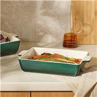 Argos Home Medium 31x19cm Dark Green Ceramic Roaster