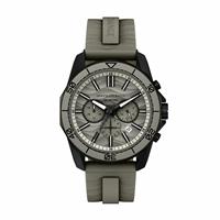 Armani Exchange Men's AX1971 Grey Silicone Strap Watch