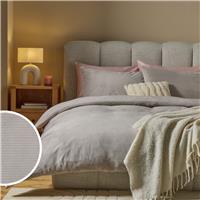 Argos Home Cord Fleece Grey Bedding Set - King size