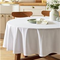 Argos Home Round Tablecloth - White