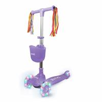 Zinc Three Wheel Glitter Scooter - Purple