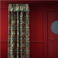 Habitat x Morris & Co. Hyacinth Ruffle Pencil Pleat Curtain - 168x183cm
