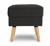 Habitat Callie Fabric Footstool - Charcoal