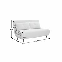 Habitat Roma Double Boucle Chairbed - Cream