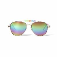 Flitzy Beaded Aviator Sunglasses
