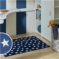 Argos Home Kids Star Blue Rug - 80x110cm