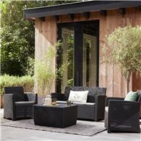 Keter 4-Seater Mia Lounge Set with Storage Table