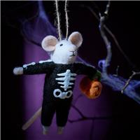 Argos Home Mouse In Skelton Felt Hanging Decoration