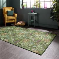 Laurence Llewelyn Bowen Hedgerovia Green Flatweave Rug - 152x230cm