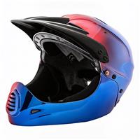 Zinc Motoflame 58-60cm Full Face Kids Helmet - Red & Blue